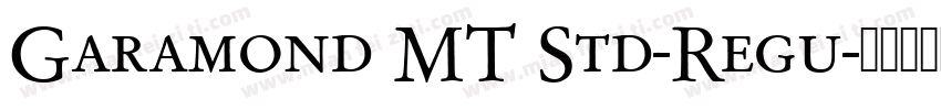 Garamond MT Std-Regu字体转换